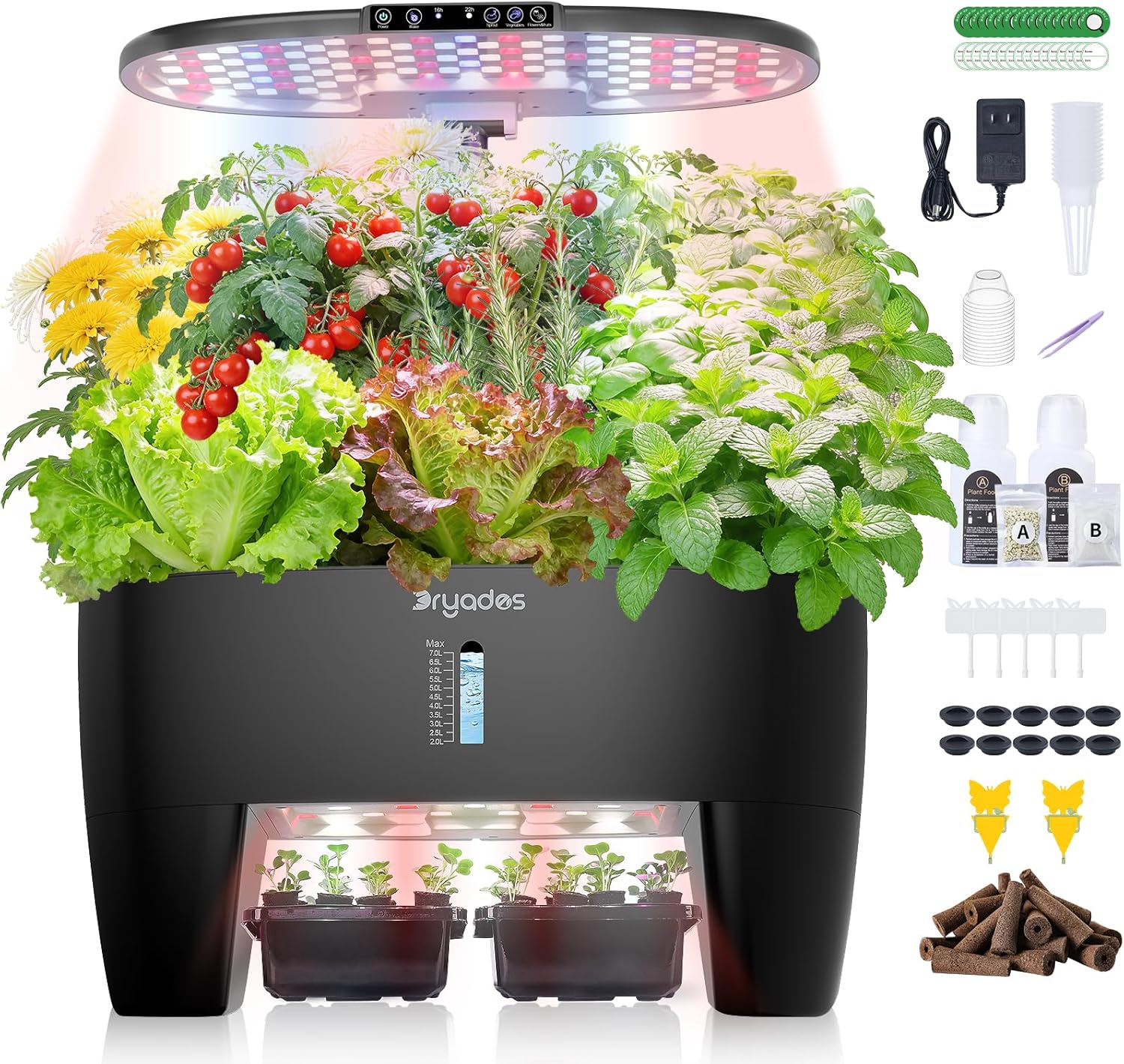 Smart Garden Lighting System - Hydroponic Growing System Kit 16 Pods