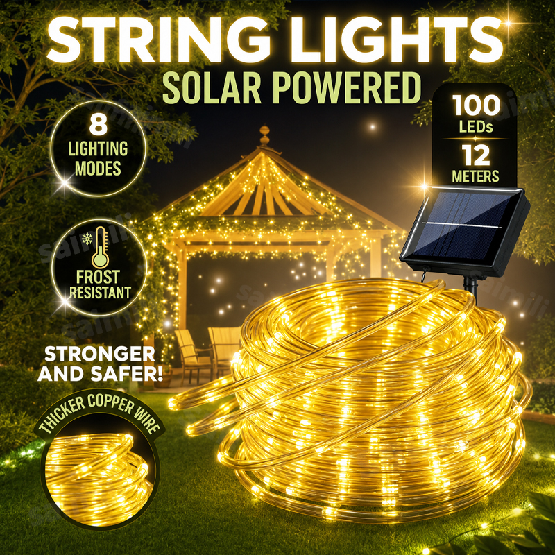 Smart Garden Lighting System - LED String Lights Garden Outdoor Solar