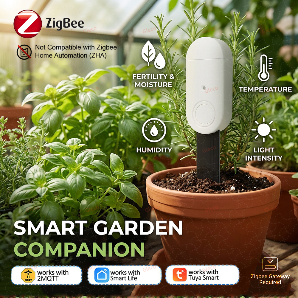 Smart Zigbee Garden Light - Zigbee Soil Tester Fertility Temperature Humidity