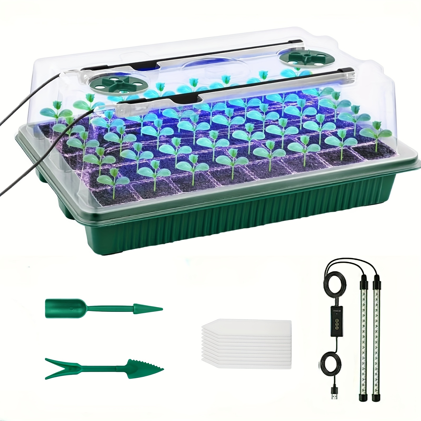 Smart Garden Lighting System - Seed Starter Trays With High Dome