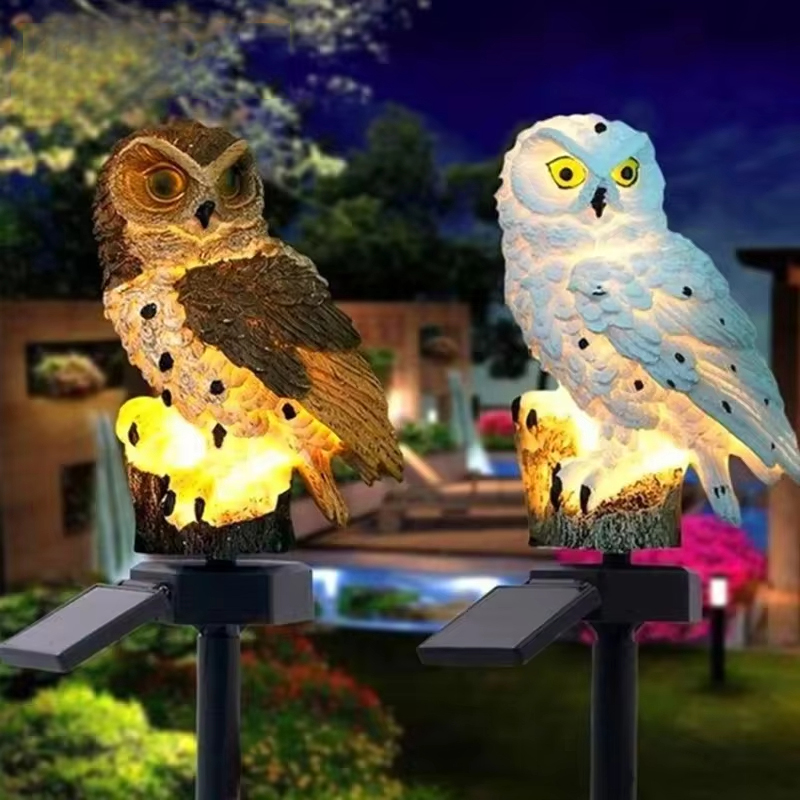 Solar light owl animal sculptu - Smart Garden Lighting System ulasan dan harga