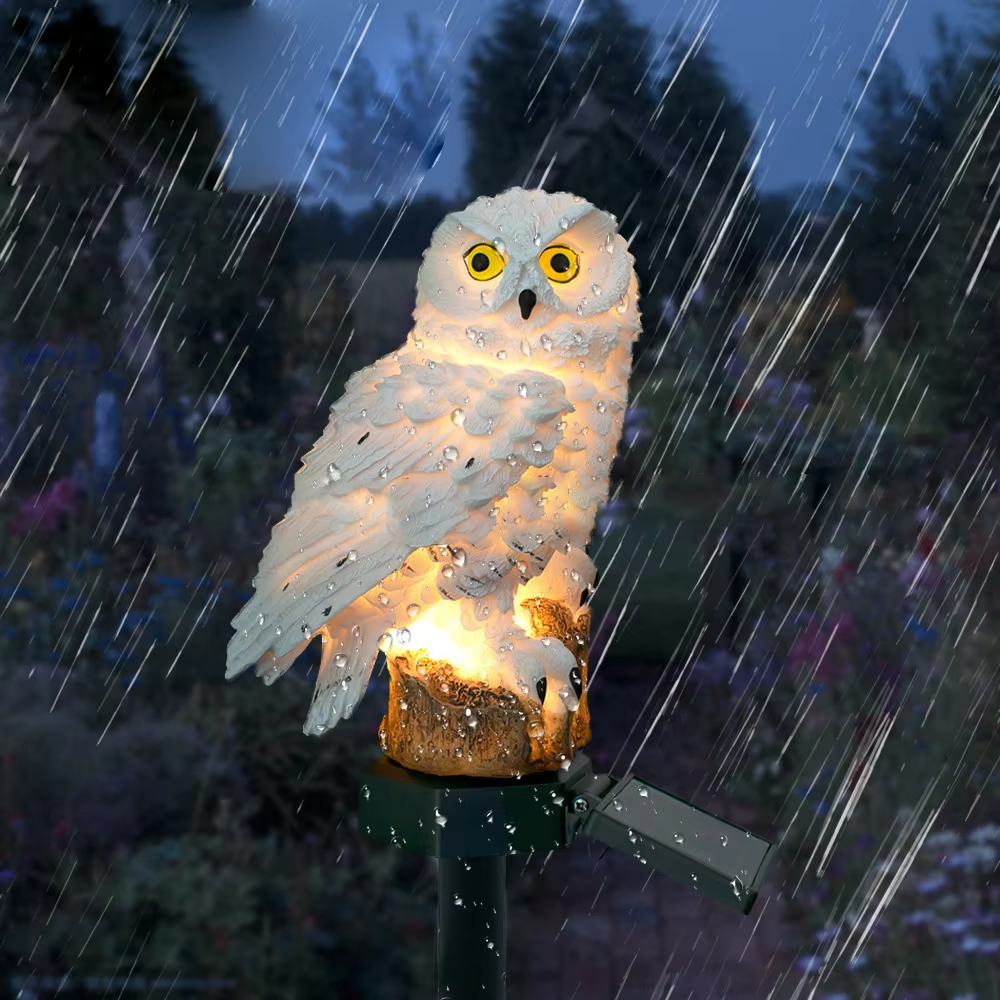 Solar light owl animal sculptu - Smart Garden Lighting System ulasan dan harga