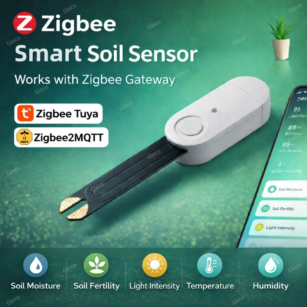 Zigbee Moisture Temperature Hu - Smart Zigbee Garden Light ulasan dan harga
