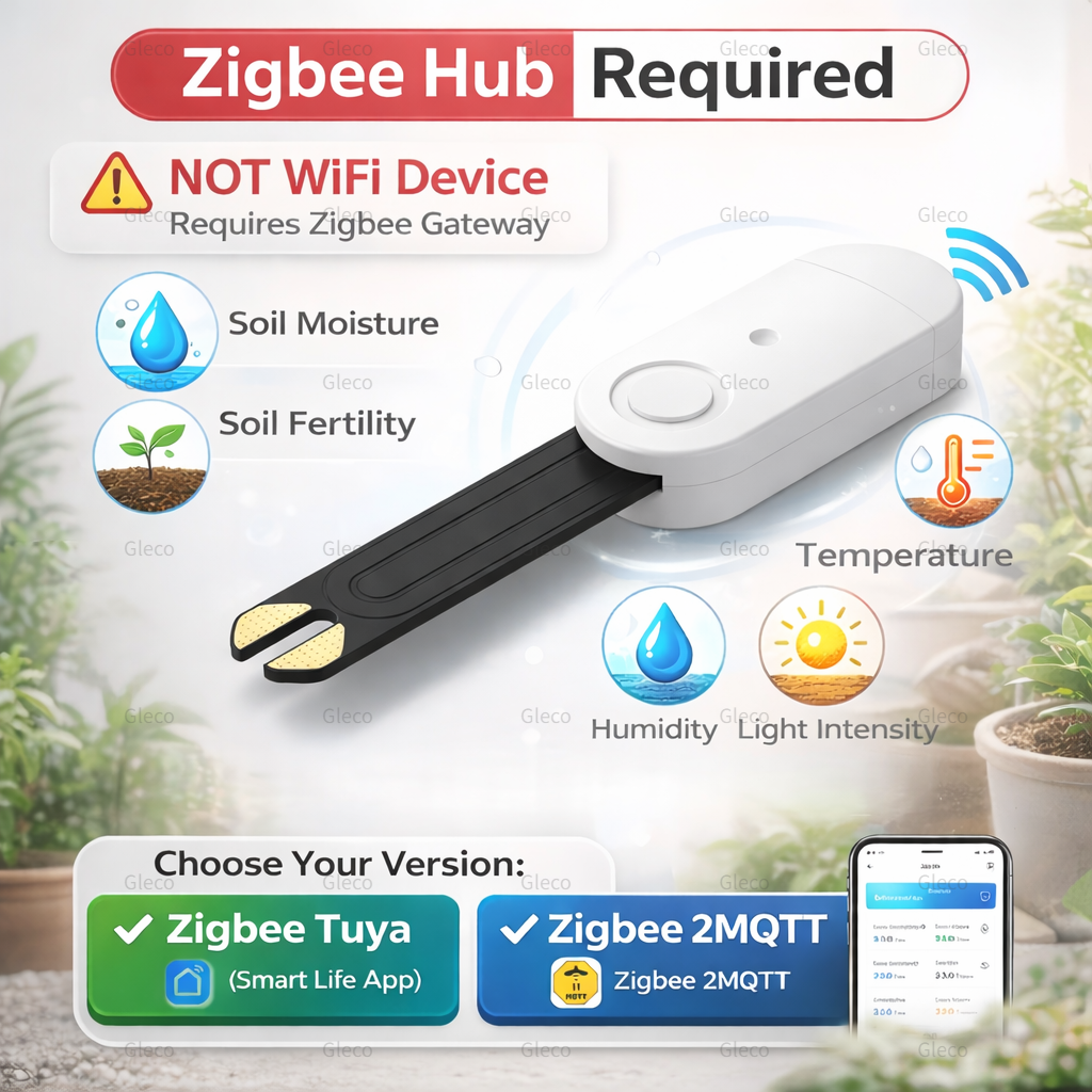 Zigbee Moisture Temperature Hu - Smart Zigbee Garden Light ulasan dan harga