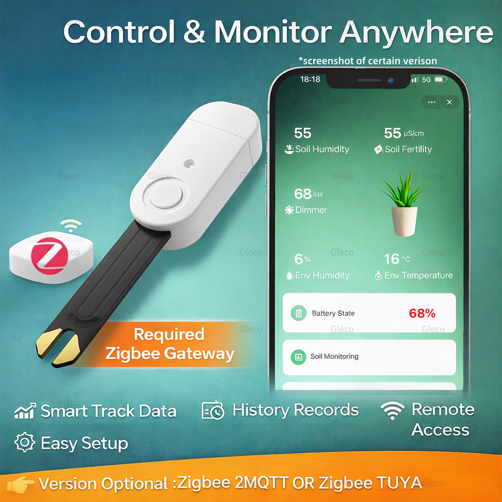 Zigbee Moisture Temperature Hu - Smart Zigbee Garden Light ulasan dan harga
