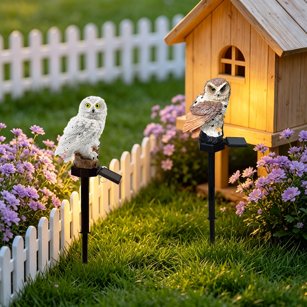 Owl Solar Light, Resin Owl Gro - Smart Garden Lighting System ulasan dan harga