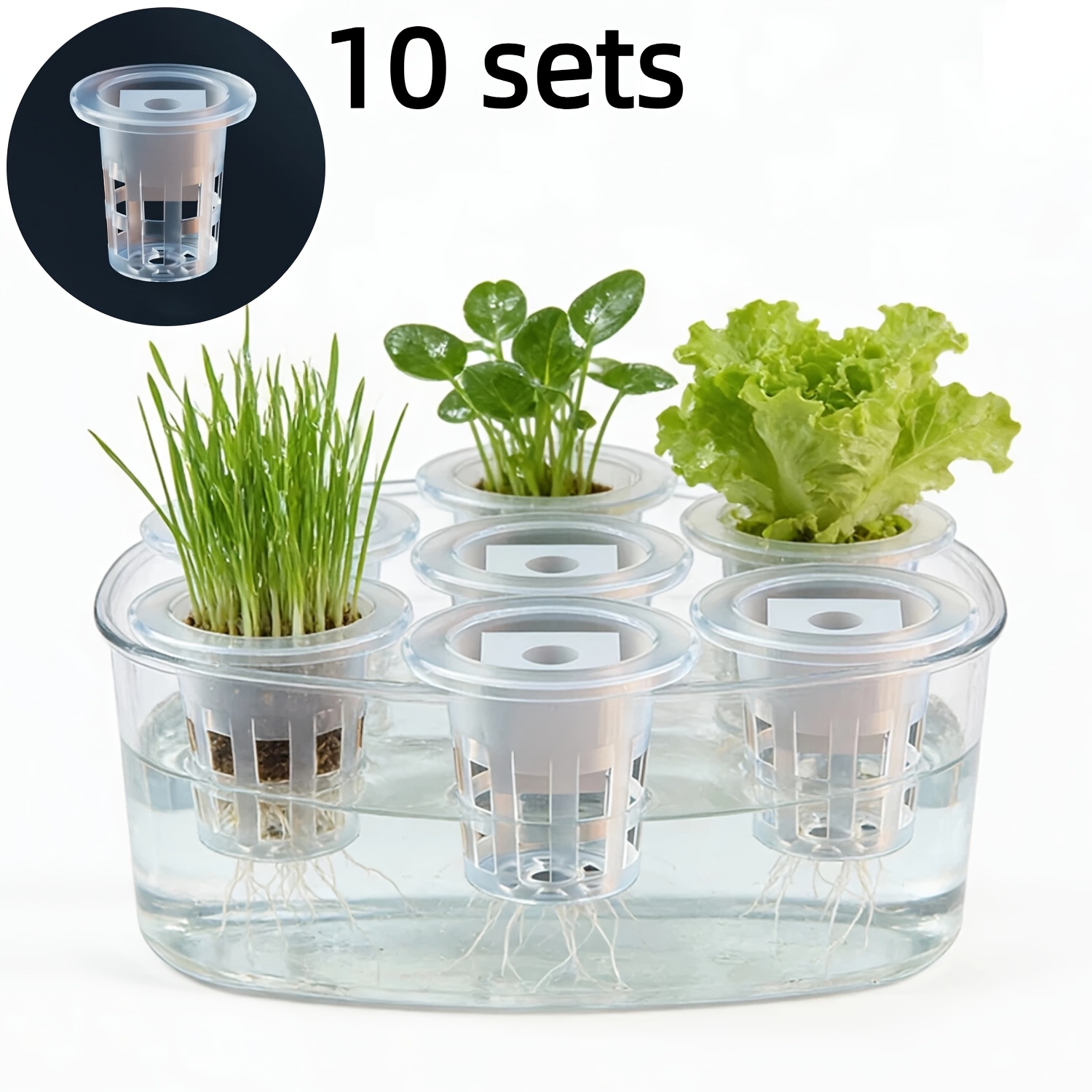10pcs Hydroponic Seedling Bask - Smart Garden Plastic Cups ulasan dan harga