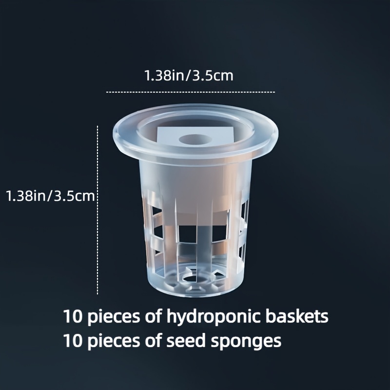 10pcs Hydroponic Seedling Bask - Smart Garden Plastic Cups ulasan dan harga