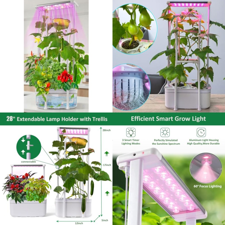Hydroponics Growing System kit - Smart Garden Lighting System ulasan dan harga