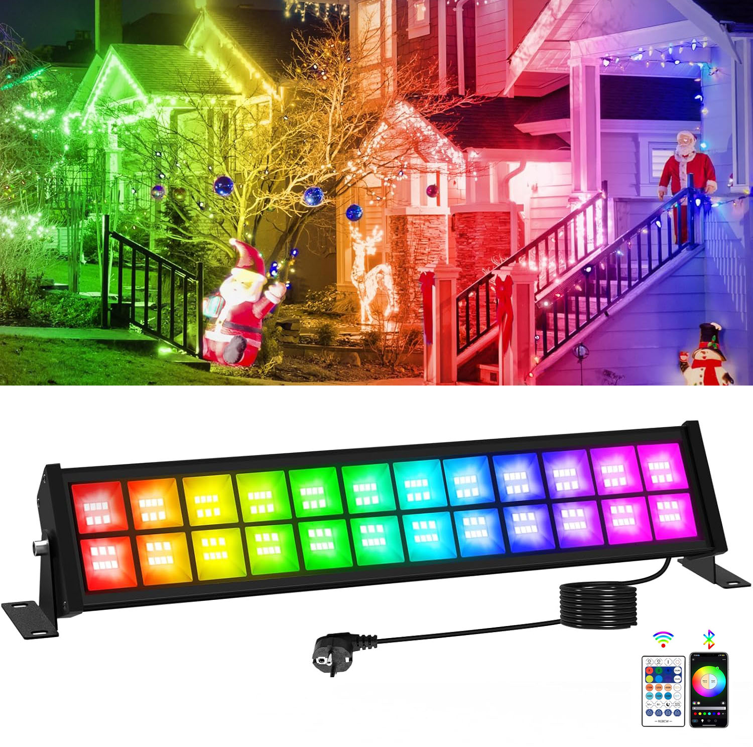50/72W RGB LED Floodlight Bar  - Smart Garden Uk ulasan dan harga