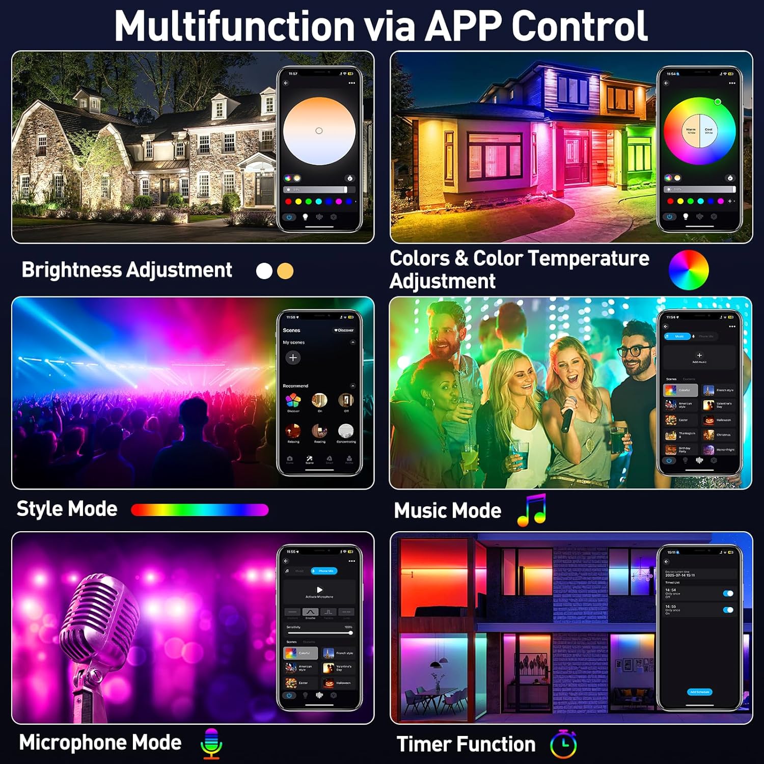 50/72W RGB LED Floodlight Bar  - Smart Garden Uk ulasan dan harga