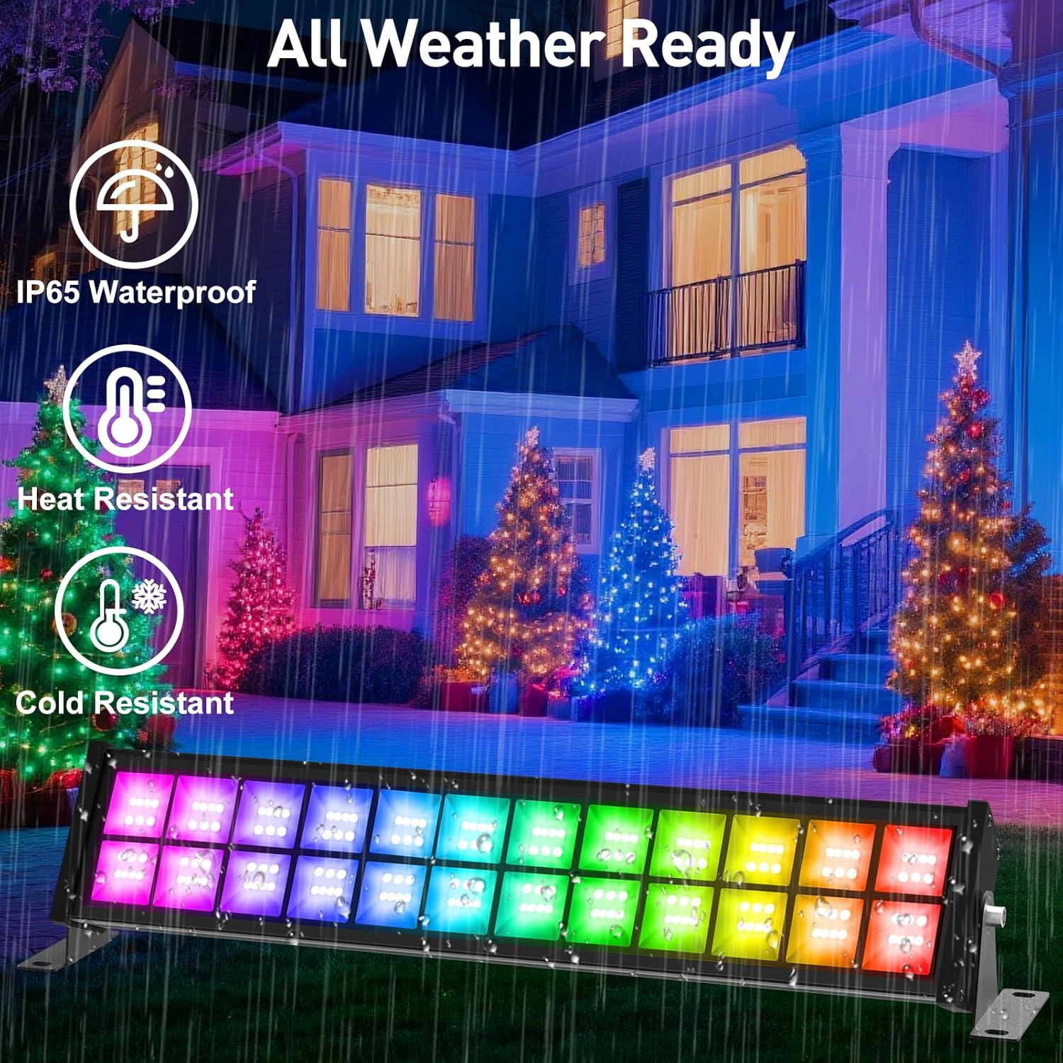 50/72W RGB LED Floodlight Bar  - Smart Garden Uk ulasan dan harga