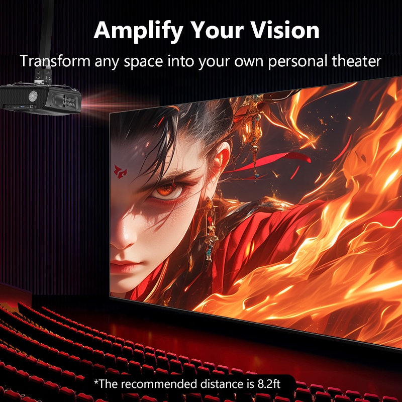 Projector 4k For Google Smart  - Smart Garden Video ulasan dan harga