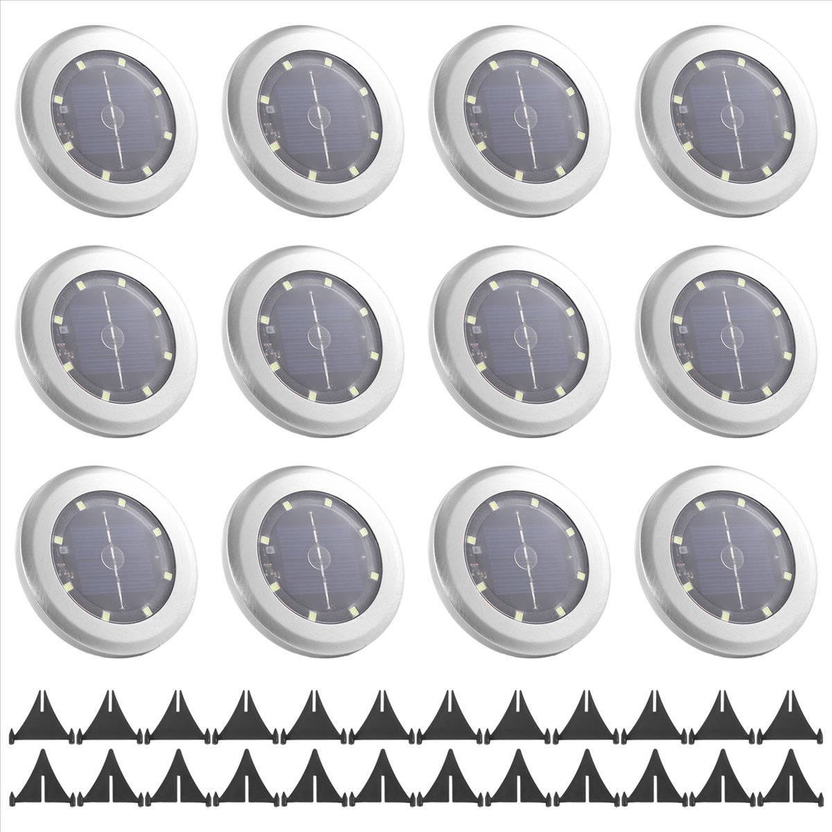 *A14E 12 Pack Solar Lights Out - Smart Garden Lighting System ulasan dan harga