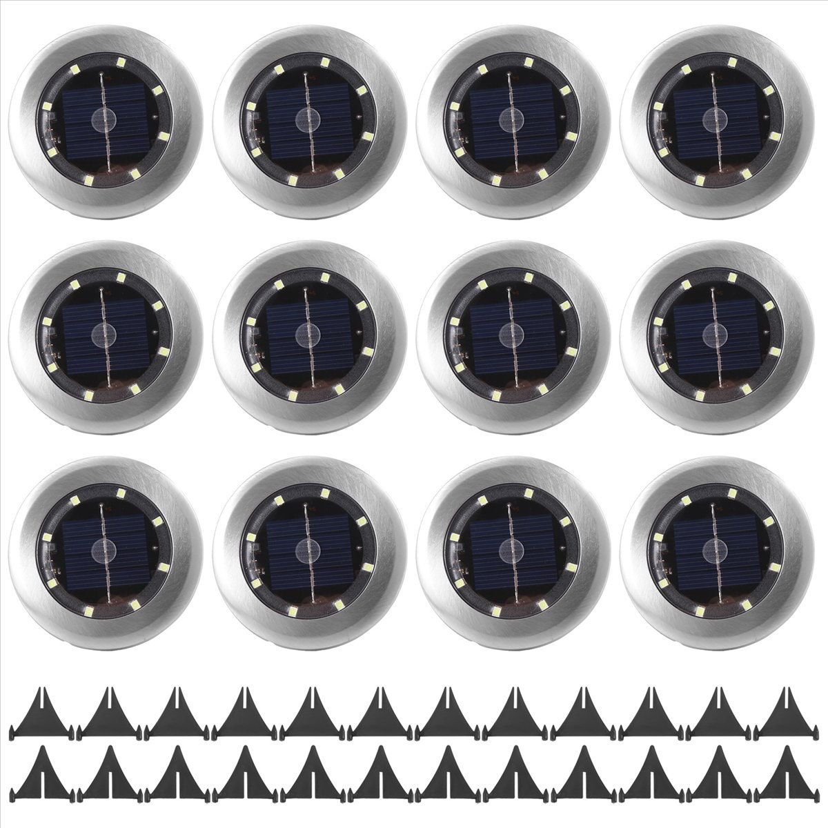 *A14E 12 Pack Solar Lights Out - Smart Garden Lighting System ulasan dan harga