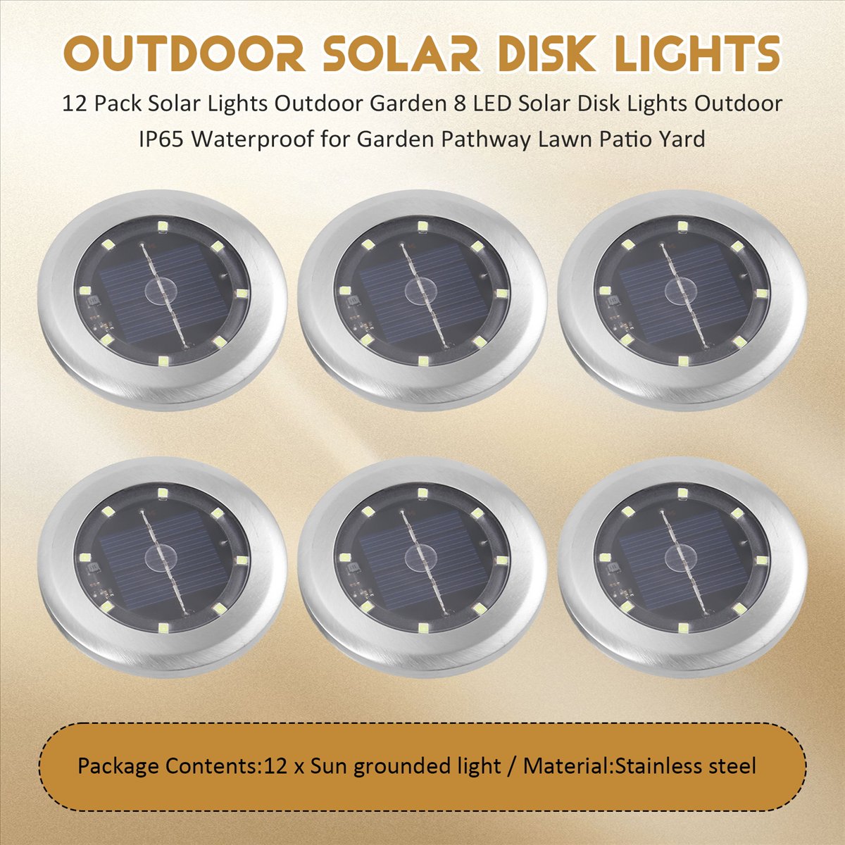*A14E 12 Pack Solar Lights Out - Smart Garden Lighting System ulasan dan harga