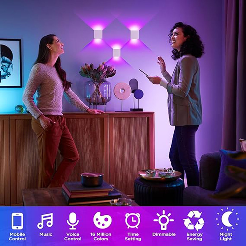 12W LED Outdoor Wall Light RGB - Smart Zigbee Garden Light ulasan dan harga