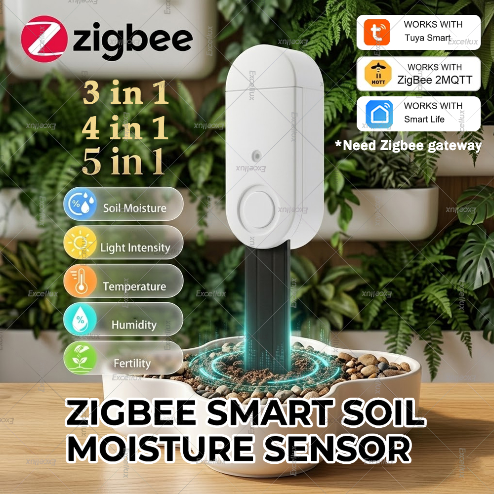 Zigbee Smart Soil Moisture Sen - Smart Zigbee Garden Light ulasan dan harga