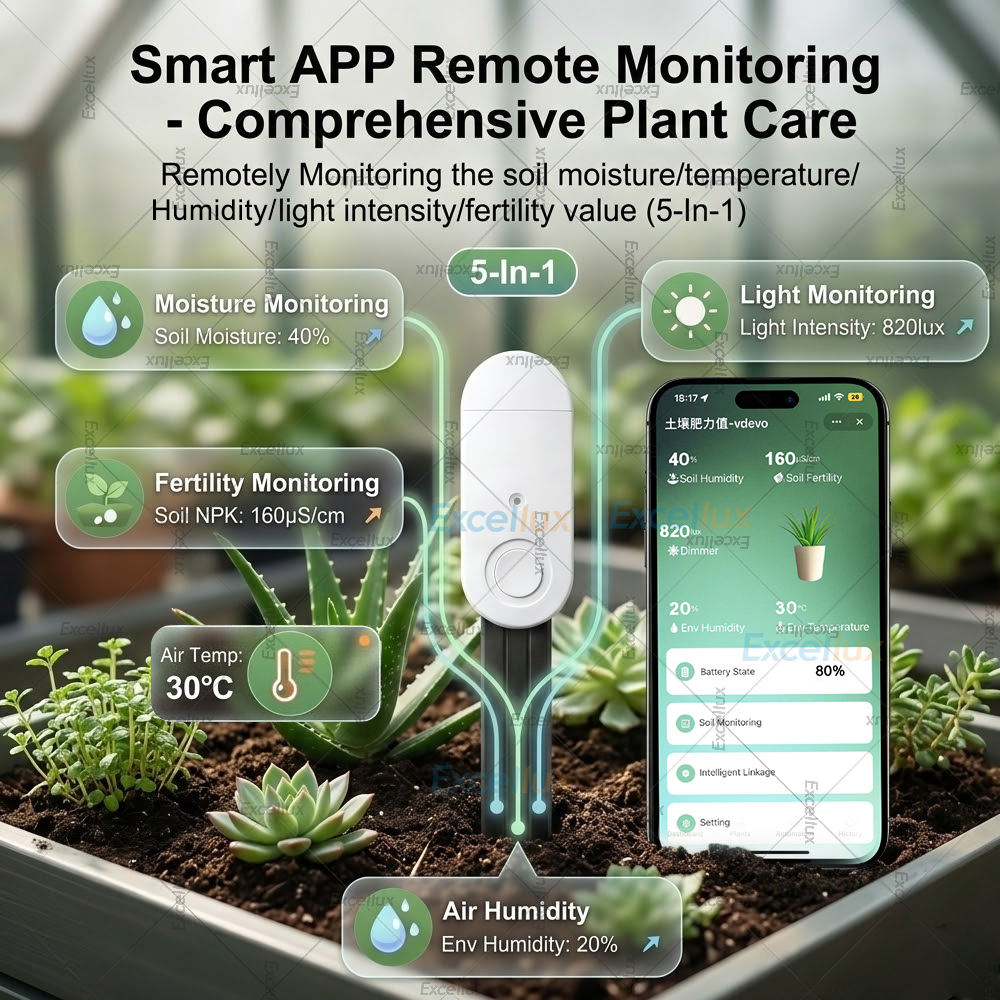 Zigbee Smart Soil Moisture Sen - Smart Zigbee Garden Light ulasan dan harga