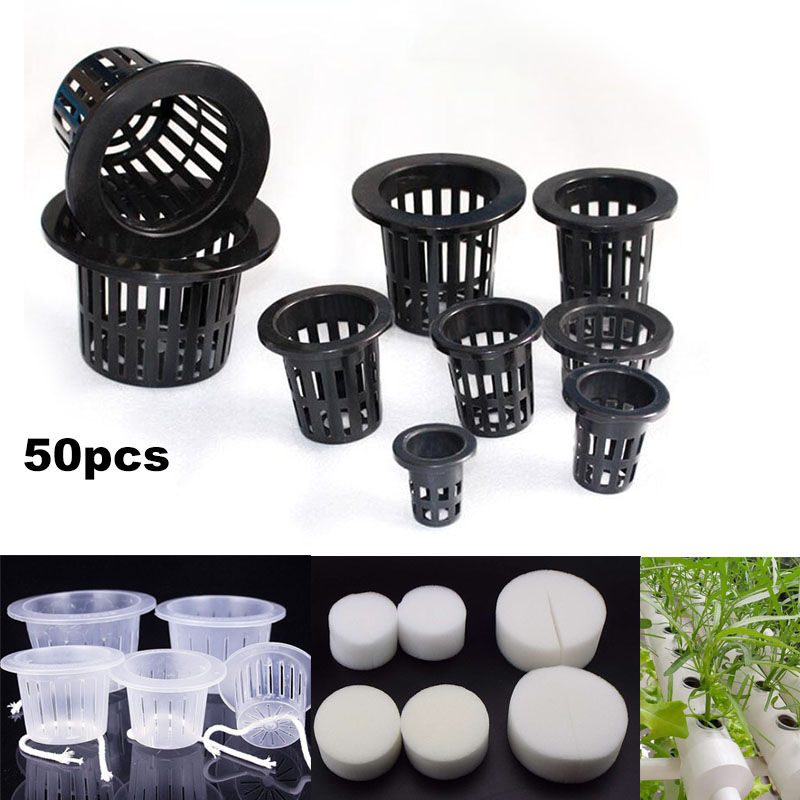 50pcs Hydroponic Soilless Mesh - Smart Garden Plastic Cups ulasan dan harga