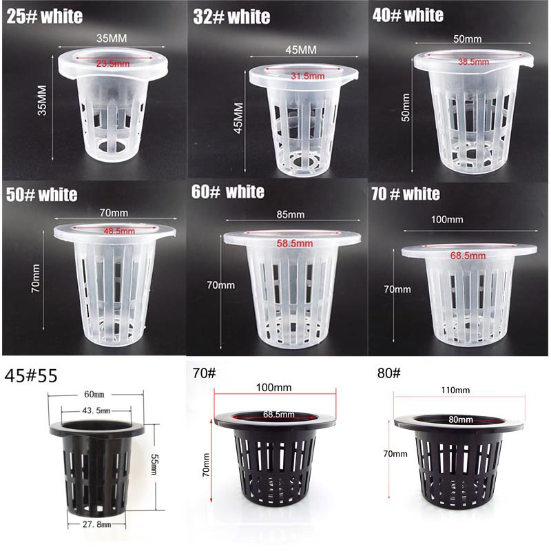 50pcs Hydroponic Soilless Mesh - Smart Garden Plastic Cups ulasan dan harga