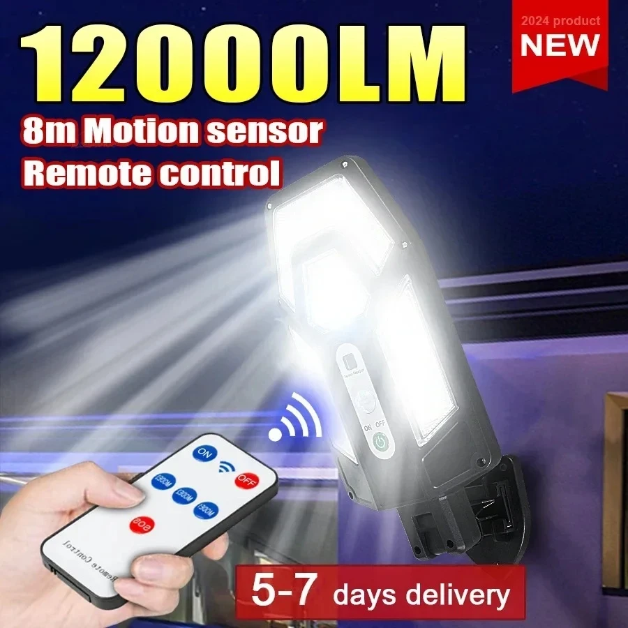 12000LM Powerful Solar Wall La - Smart Garden Lighting System ulasan dan harga