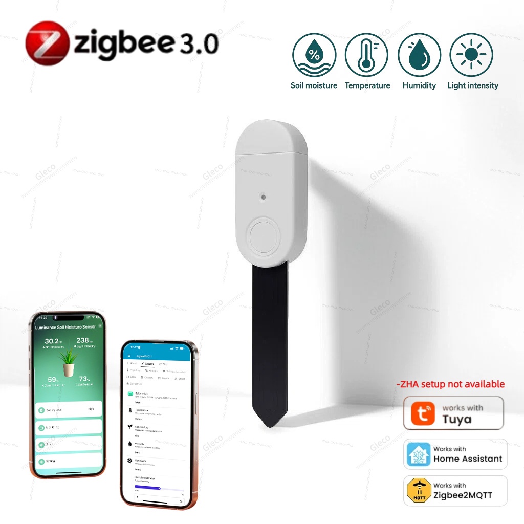 4in1 Zigbee Soil Moisture Temp - Smart Zigbee Garden Light ulasan dan harga