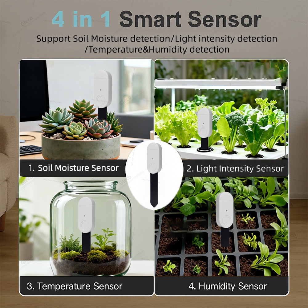 4in1 Zigbee Soil Moisture Temp - Smart Zigbee Garden Light ulasan dan harga