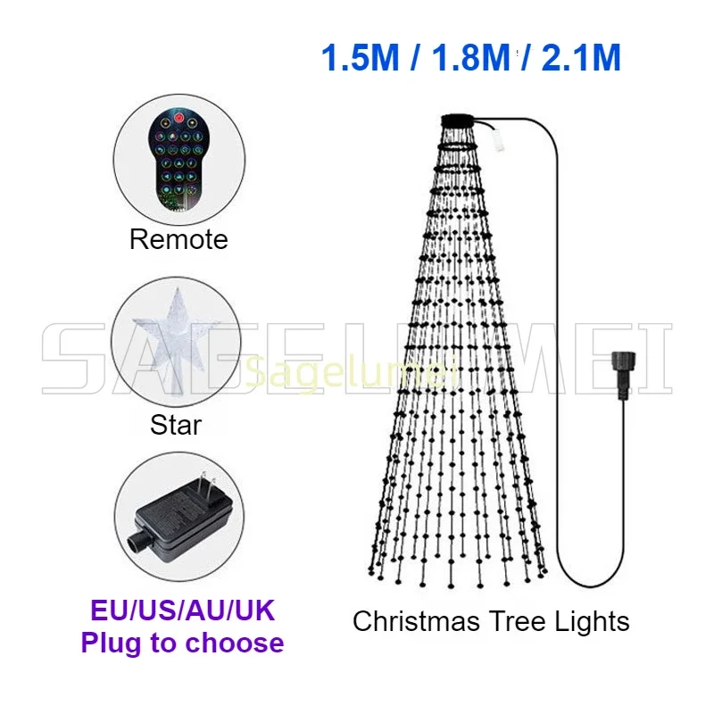 RGBIC 400LEDs Christmas Lights - Smart Garden Uk ulasan dan harga