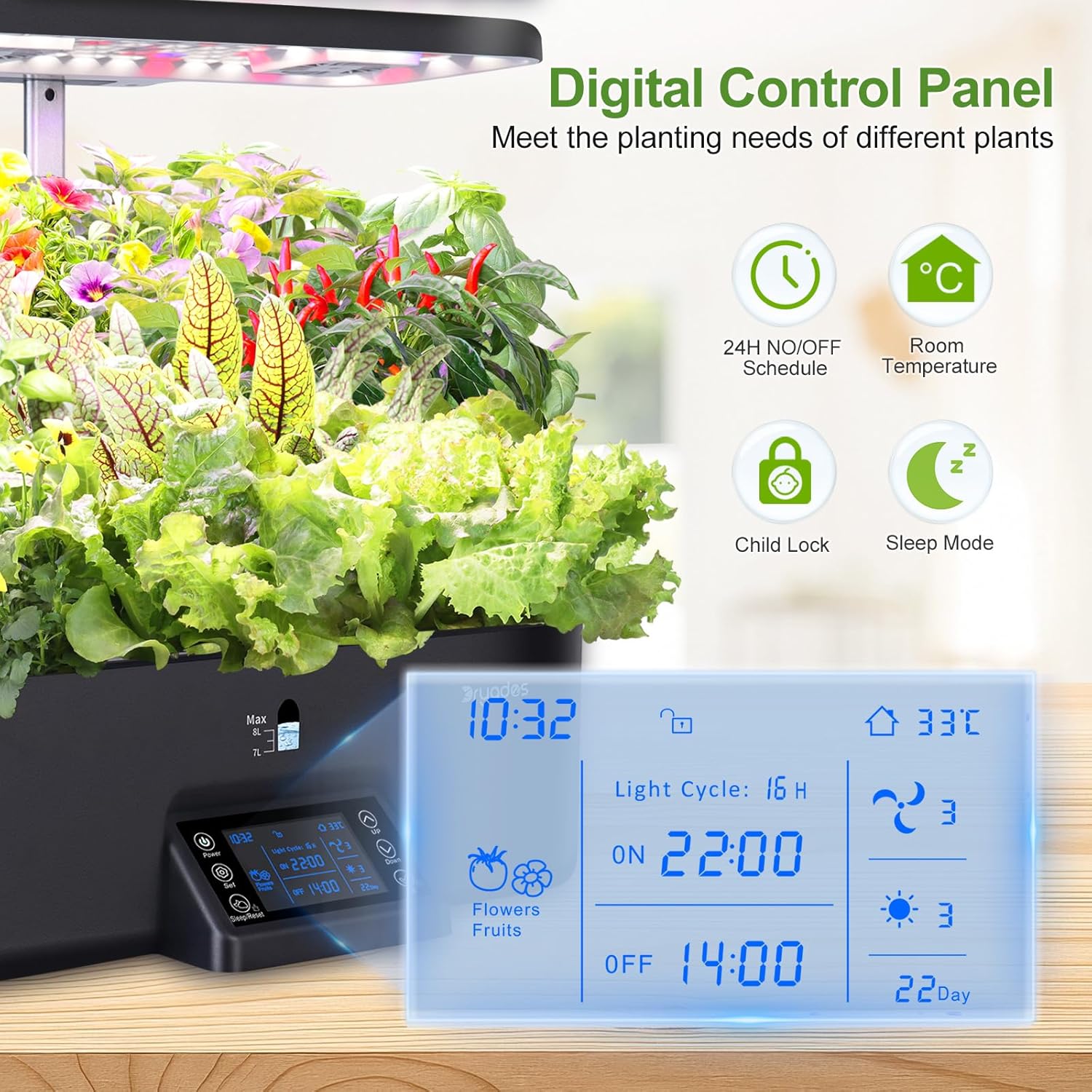17 Pods Hydroponic Growing Sys - Smart Garden Lighting System ulasan dan harga