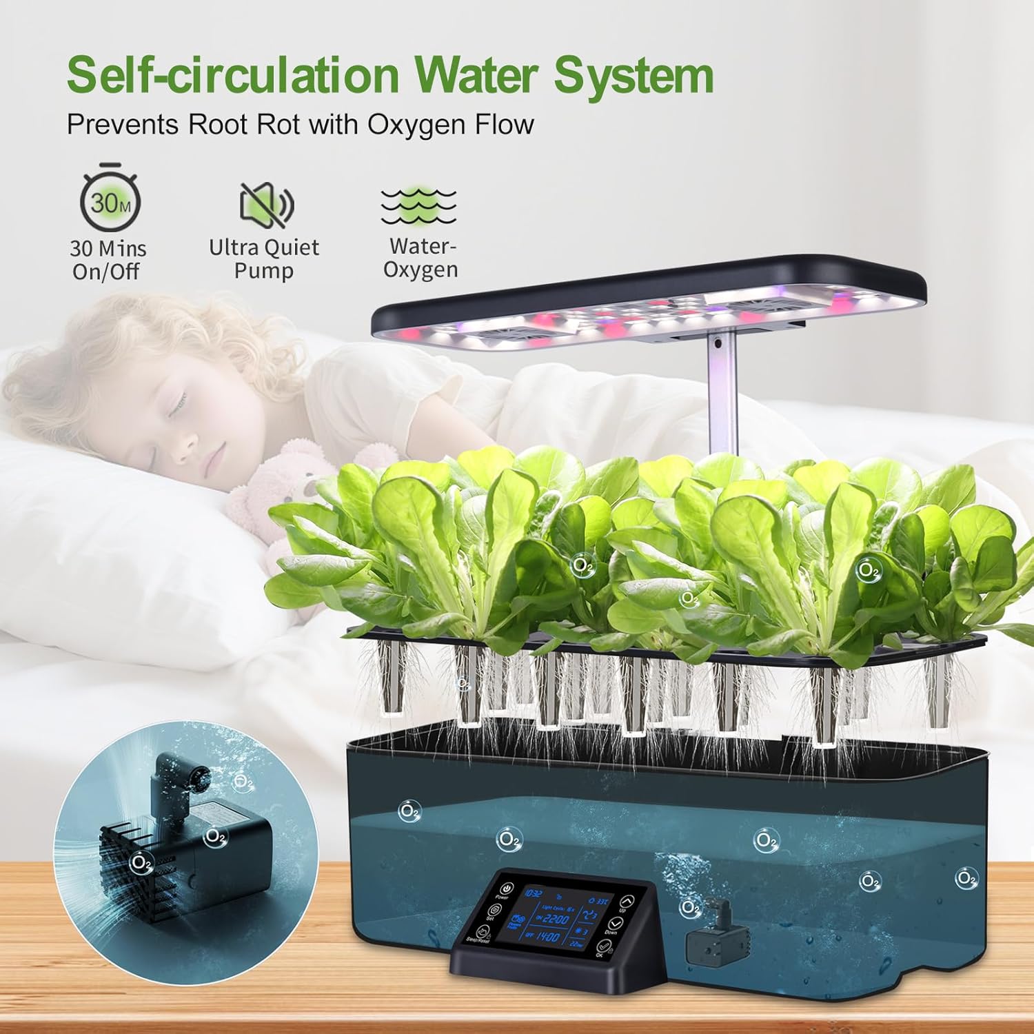 17 Pods Hydroponic Growing Sys - Smart Garden Lighting System ulasan dan harga