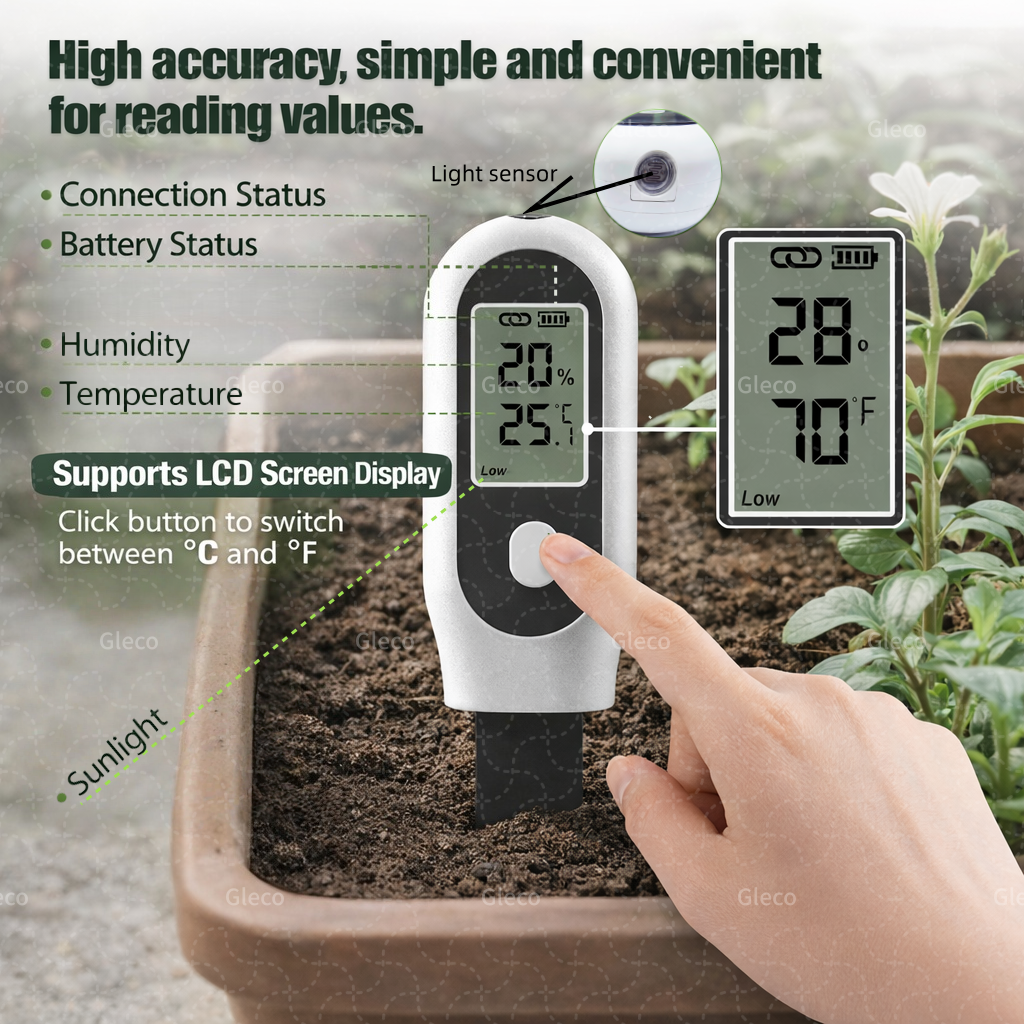 Zigbee Soil Moisture Temperatu - Smart Zigbee Garden Light ulasan dan harga