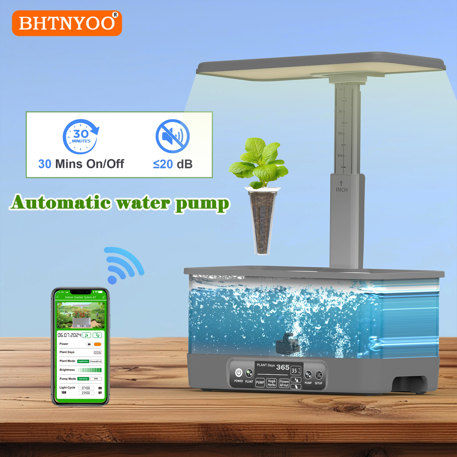 Hydroponics Growing System Kit - Smart Garden Lighting System ulasan dan harga