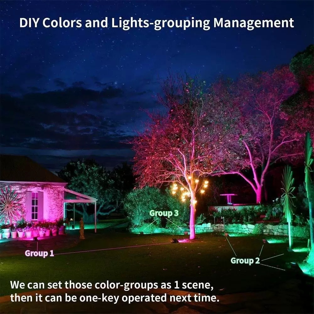 Tuya LED Smart Floodlight RGB  - Smart Zigbee Garden Light ulasan dan harga