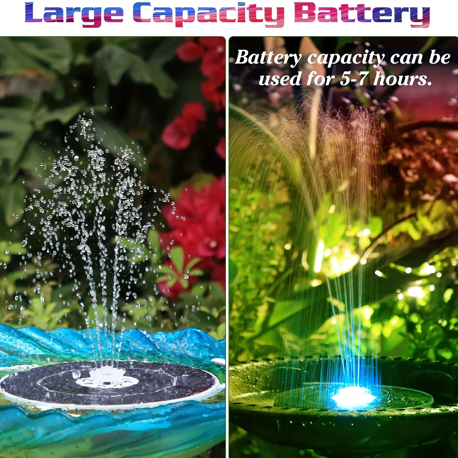 6.5W LED Solar Fountain Pump w - Smart Garden Lighting System ulasan dan harga